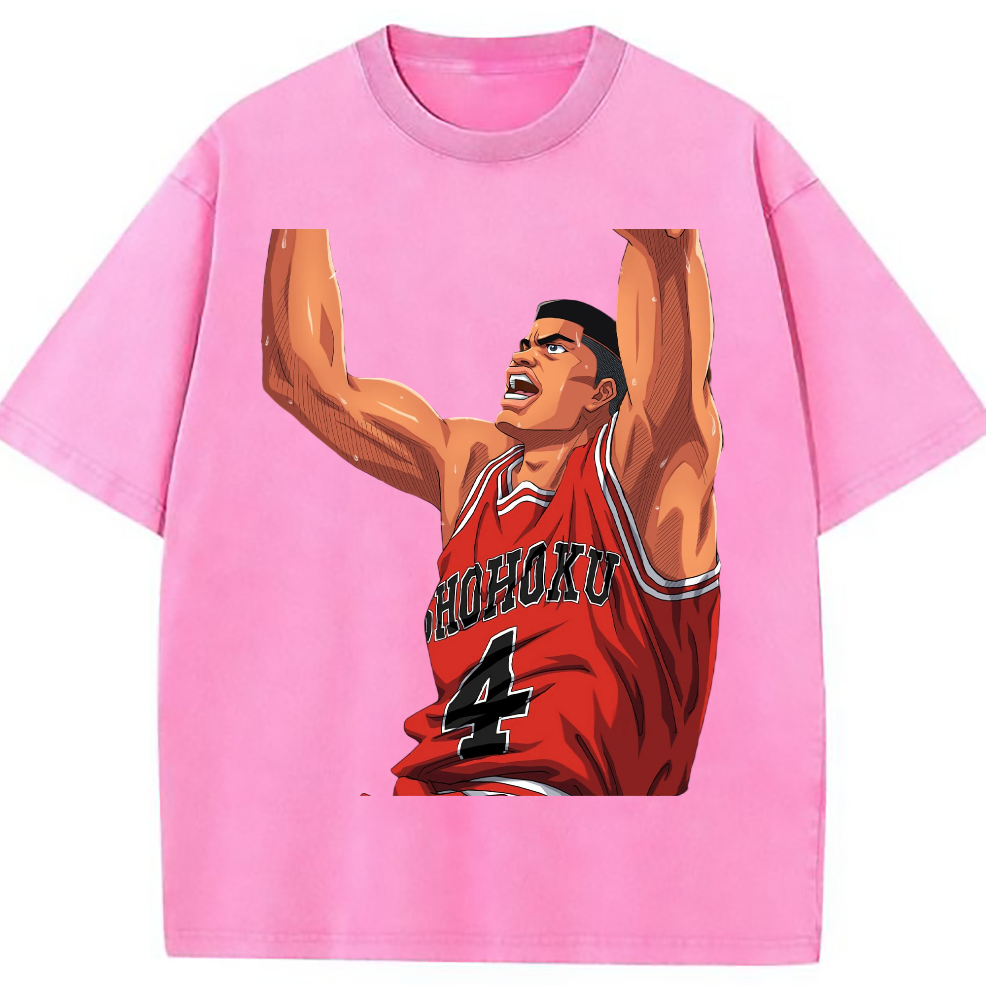（画像用） SLAM DUNK／スラムダンク 綿100% ヴィンテージ風 半袖Tシャツ（フロントプリント）